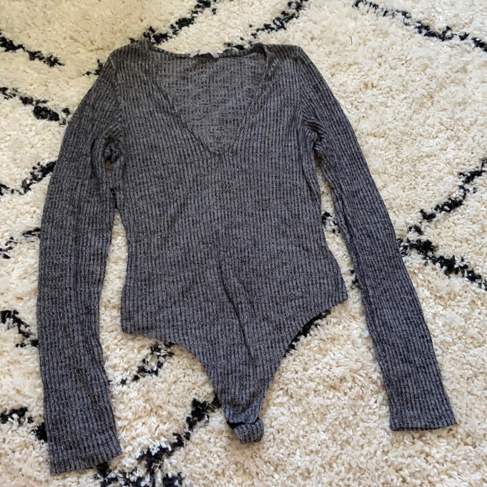 Gray bodysuit